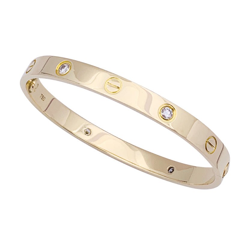 Bracelet CARTIER "Love" en or jaune et diamant - Castafiore
