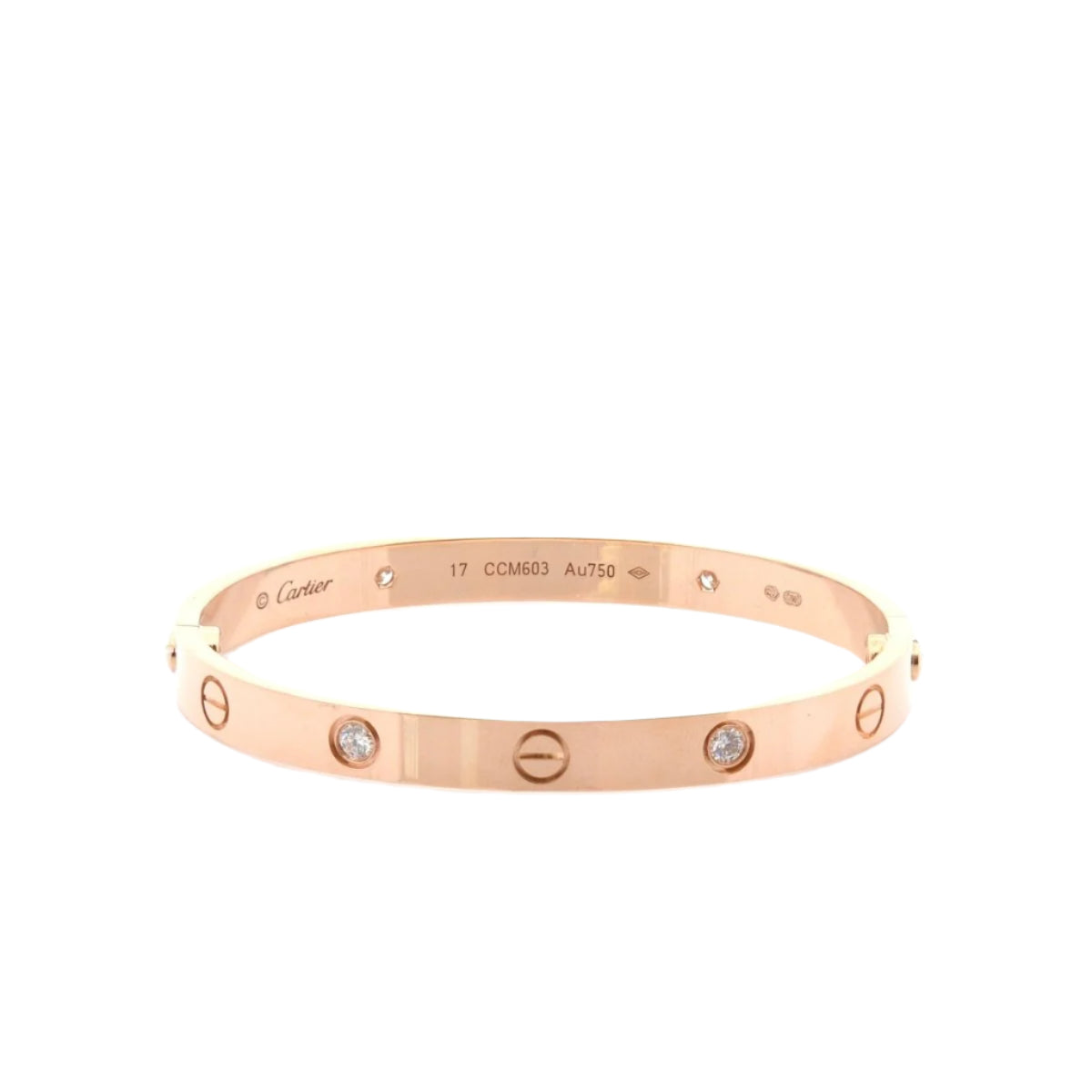 Bracelet CARTIER "Love" en or jaune et diamants - Castafiore