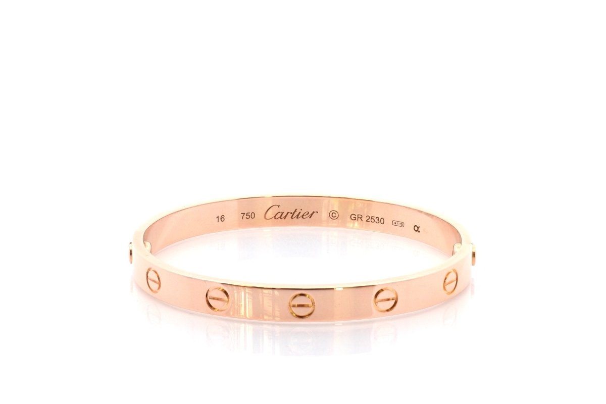 Bracelet CARTIER "Love" en or rose - Castafiore