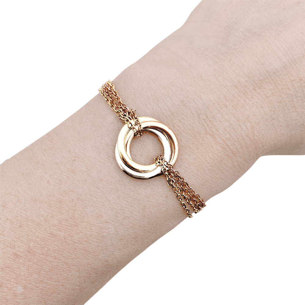 Bracelet CARTIER "Trinity" en or jaune, or blanc et or rose - Castafiore