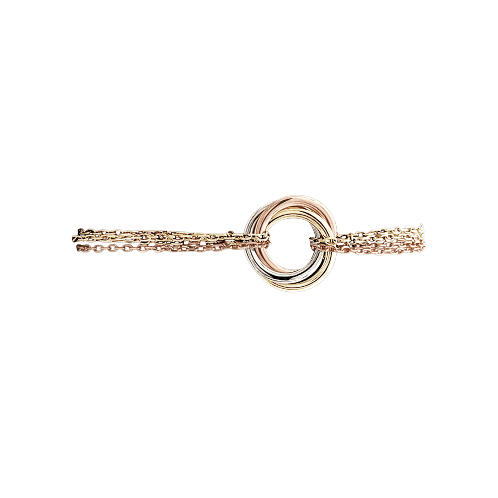 Bracelet CARTIER "Trinity" en or jaune, or blanc et or rose - Castafiore