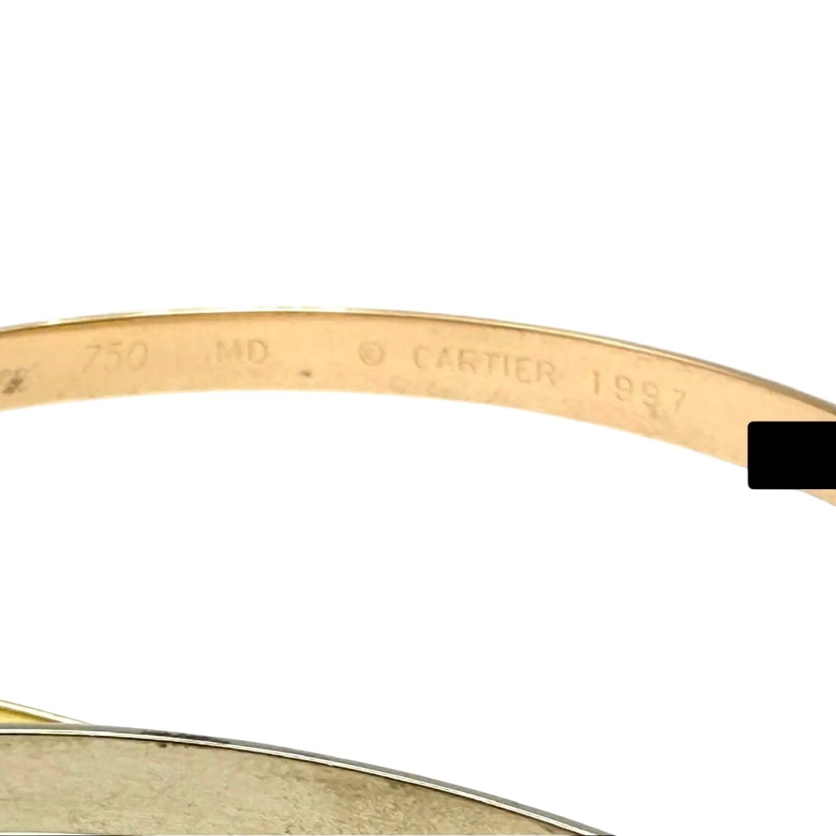 Bracelet CARTIER "Trinity" MM en or blanc, or jaune et or rose - Castafiore