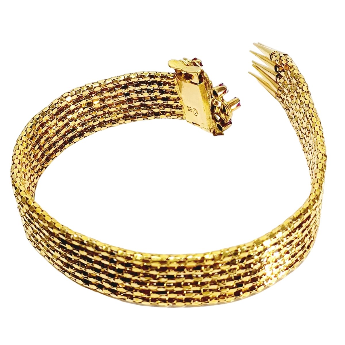 Bracelet Ceinture en or champagne et rubis - Castafiore