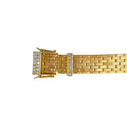 Bracelet ceinture en or jaune et diamants - Castafiore