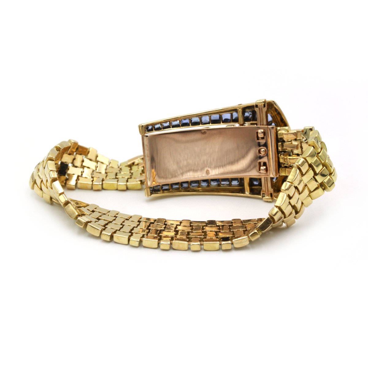 Bracelet Ceinture - Or jaune, Saphirs & Rubis synthétiques - Castafiore