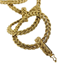 Bracelet "Cercles torsadés" en or jaune - Castafiore