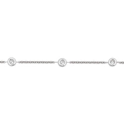 Bracelet Chaine en or blanc et diamants - Castafiore