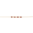 Bracelet chaine en or rose, rubis et diamants - Castafiore