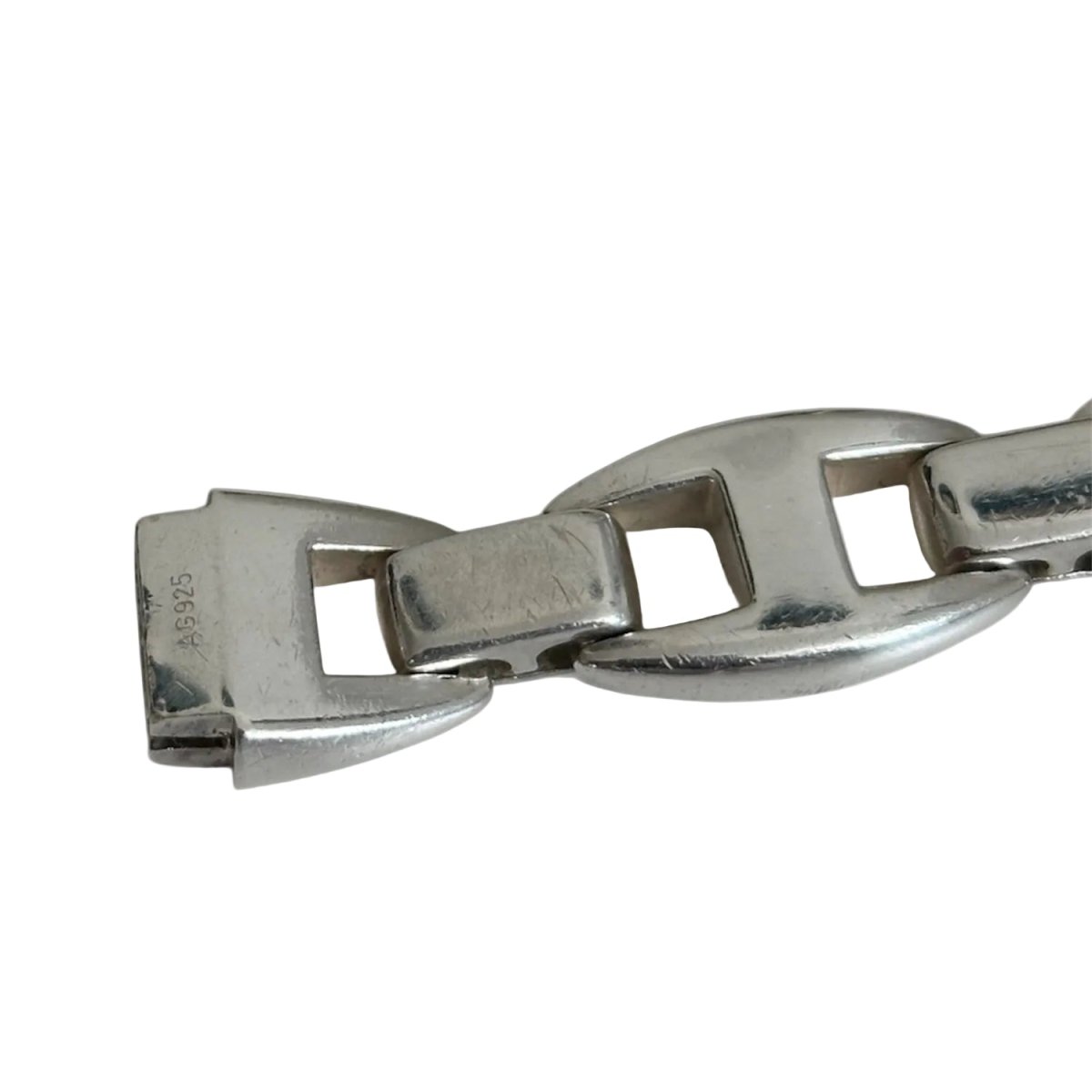 Bracelet Chaîne HERMÈS "Cassiopée" GM en argent - Castafiore