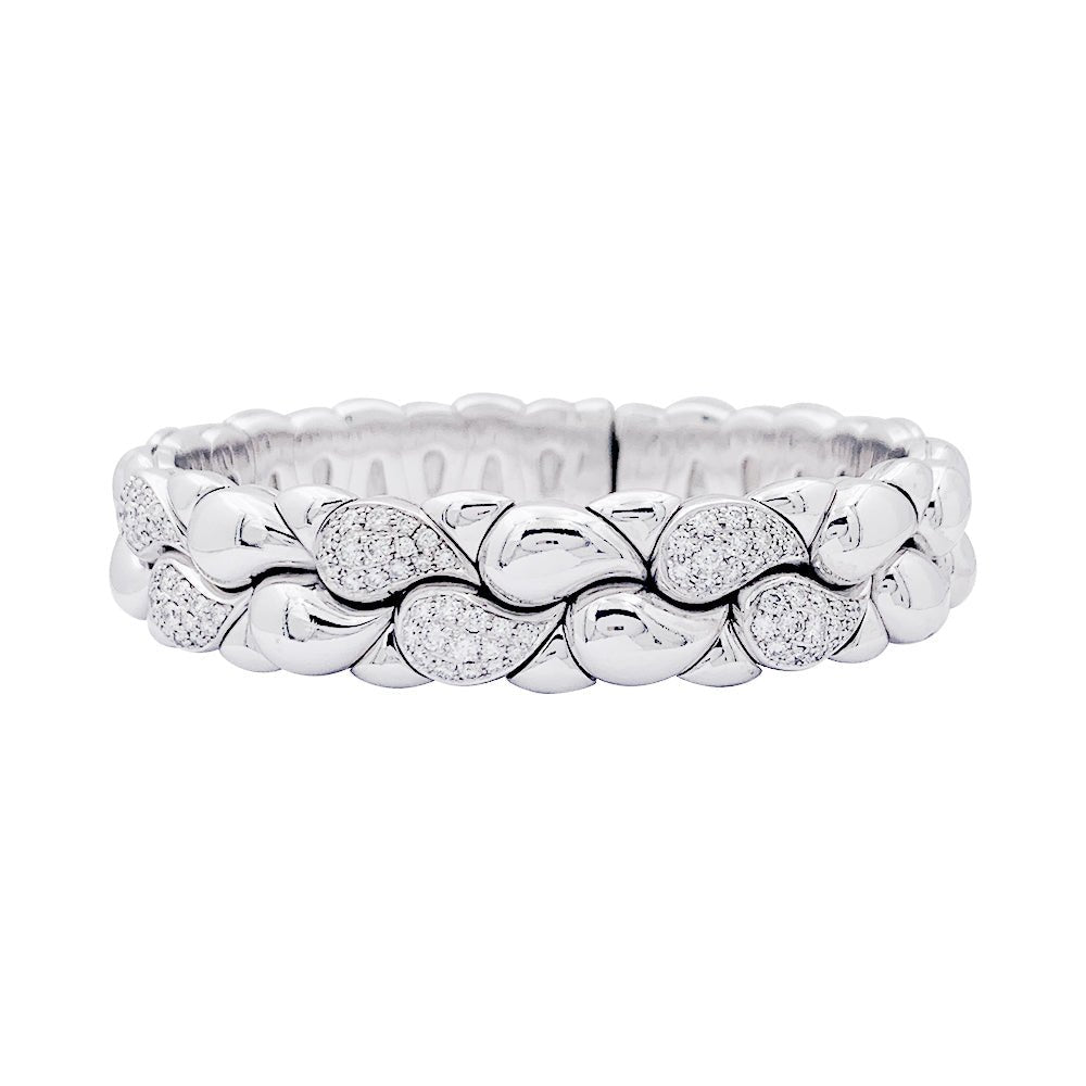 Bracelet CHOPARD "Casmir" en or blanc, diamant - Castafiore