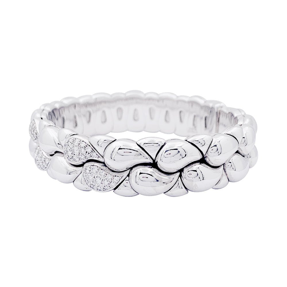 Bracelet CHOPARD "Casmir" en or blanc, diamant - Castafiore