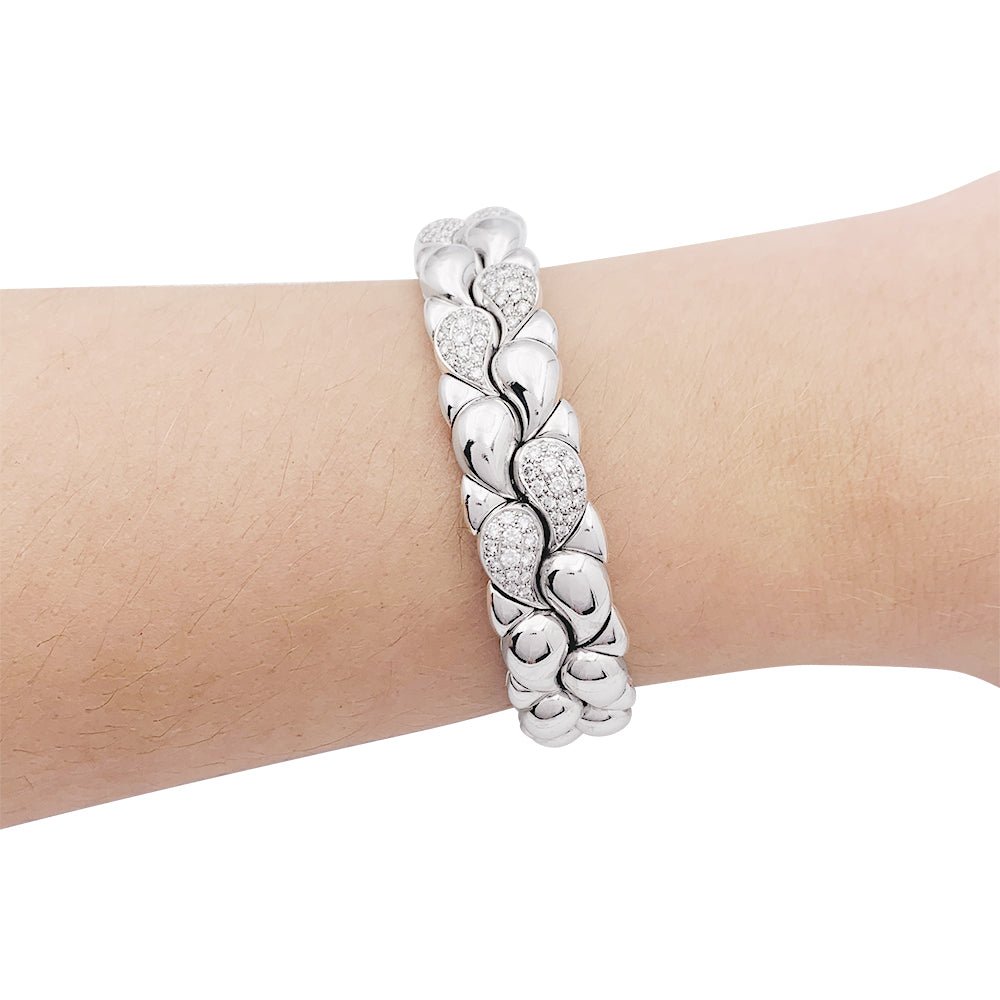 Bracelet CHOPARD "Casmir" en or blanc, diamant - Castafiore