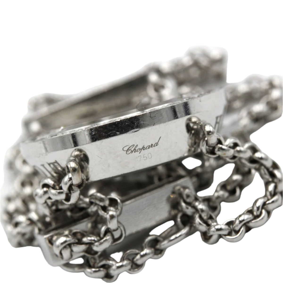 Bracelet CHOPARD "Happy Spirit" en or blanc et diamants - Castafiore
