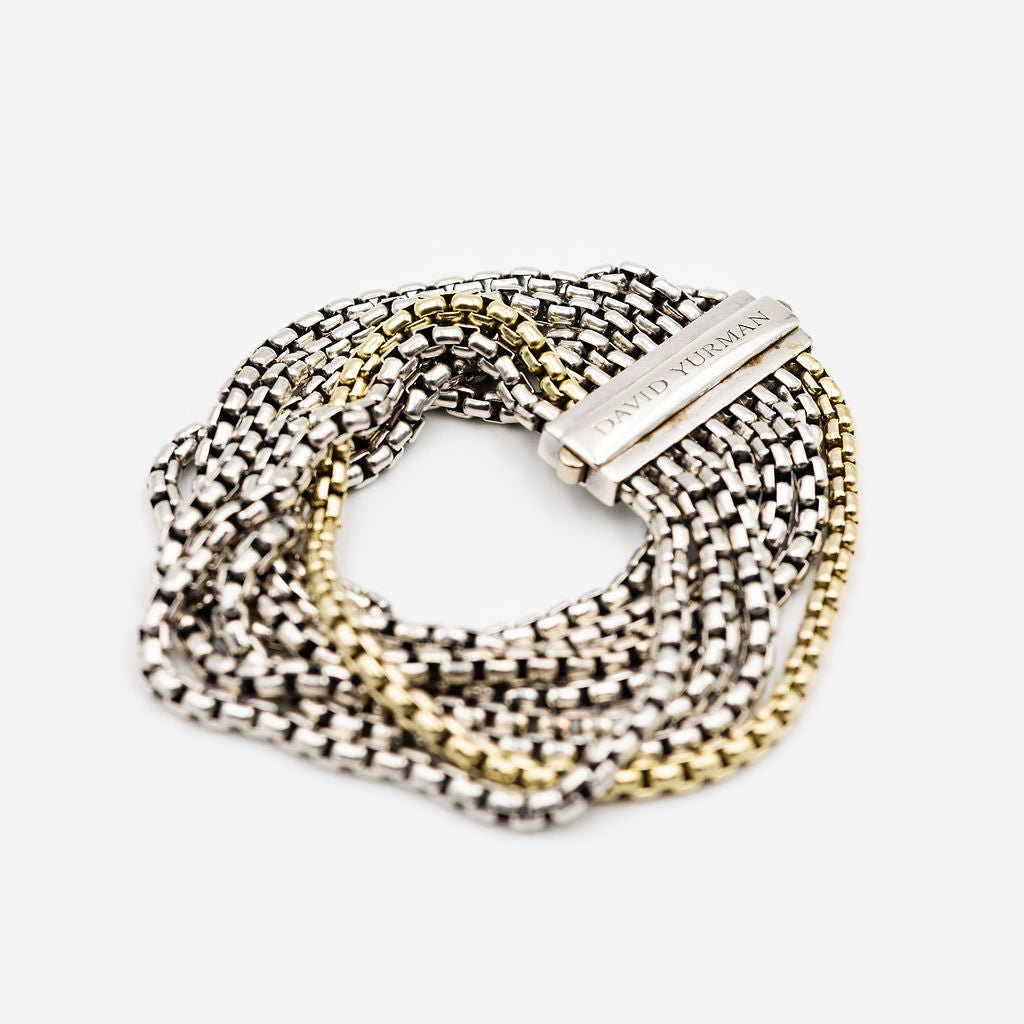 Bracelet DAVID YURMAN en argent et or jaune - Castafiore