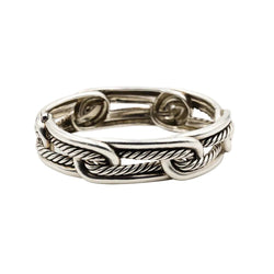 Bracelet DAVID YURMAN "Labyrinthe" en argent et diamants - Castafiore