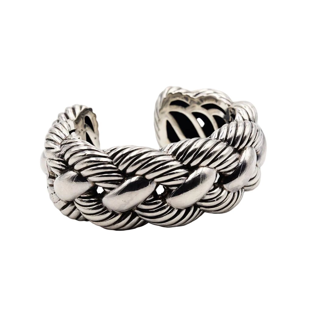 Bracelet DAVID YURMAN M tresse torsadée en argent - Castafiore