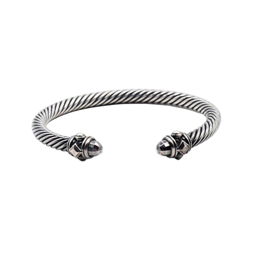 Bracelet DAVID YURMAN "Renaissance" en argent noirci - Castafiore