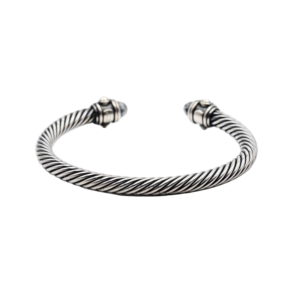 Bracelet DAVID YURMAN "Renaissance" en argent noirci - Castafiore