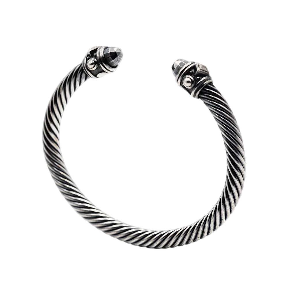 Bracelet DAVID YURMAN "Renaissance" en argent noirci - Castafiore