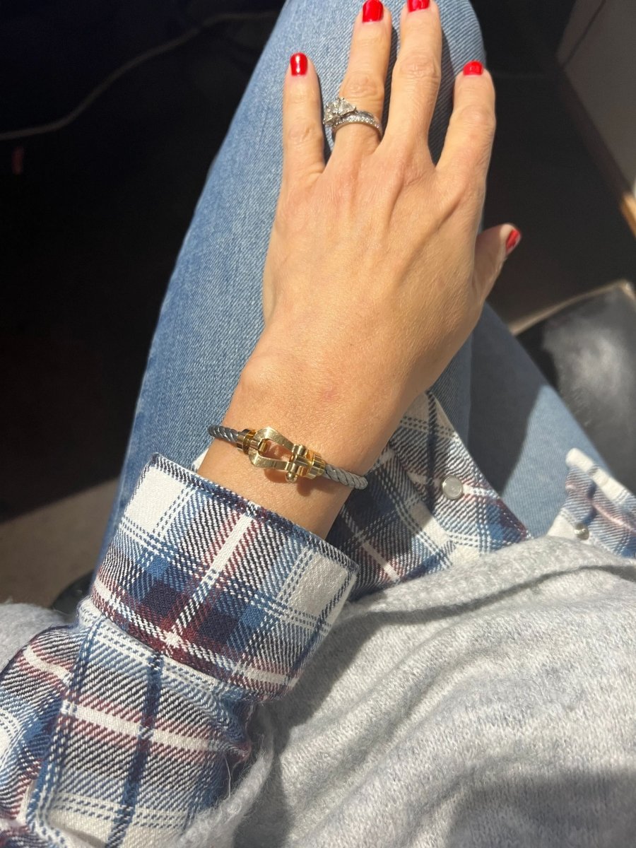 Bracelet de la maison Fred force 10 en or et acier - Castafiore