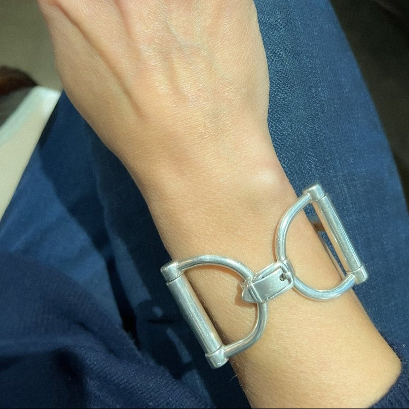 Bracelet de la maison Hermès en argent - Castafiore