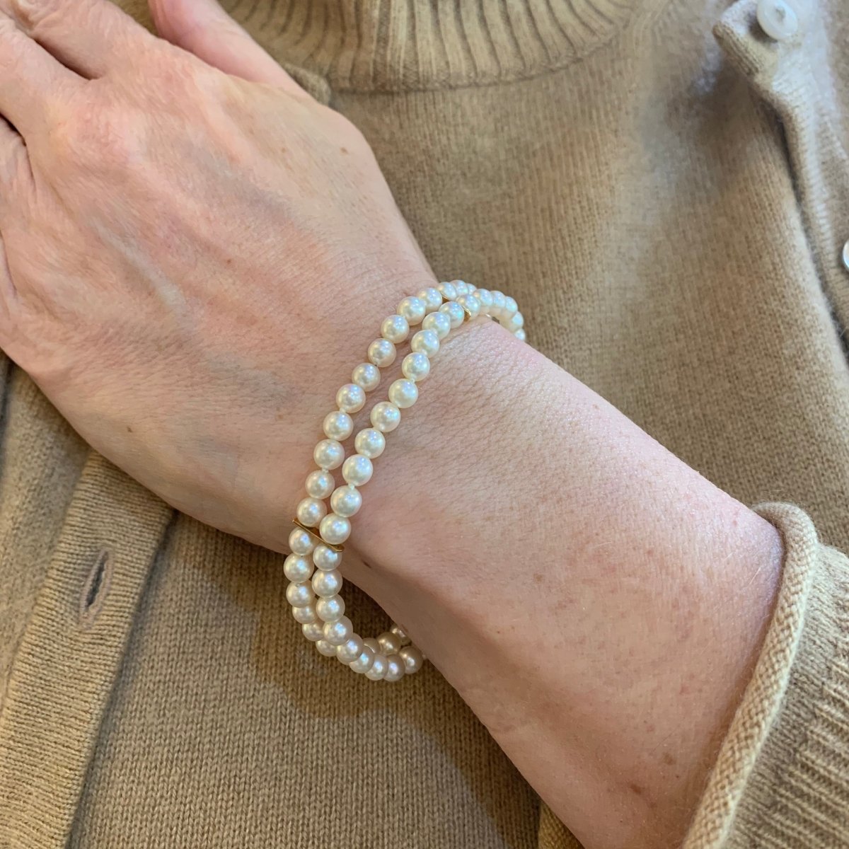 Bracelet de Perles en or jaune - Castafiore