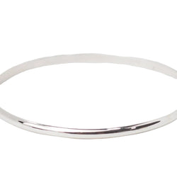 Bracelet demi jonc en or blanc - Castafiore