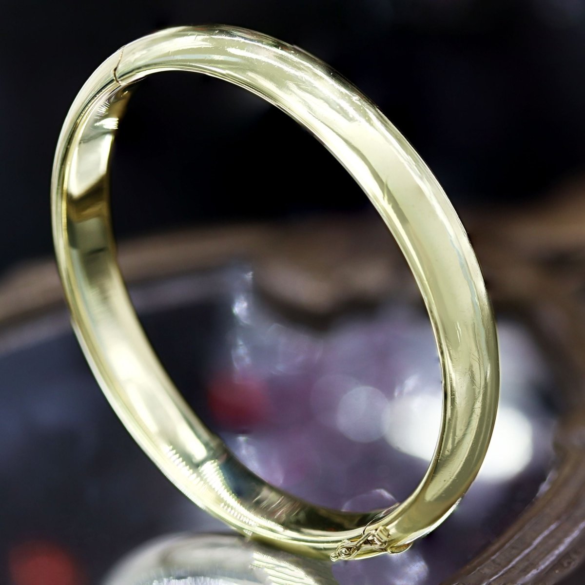 Bracelet demi jonc en or jaune - Castafiore