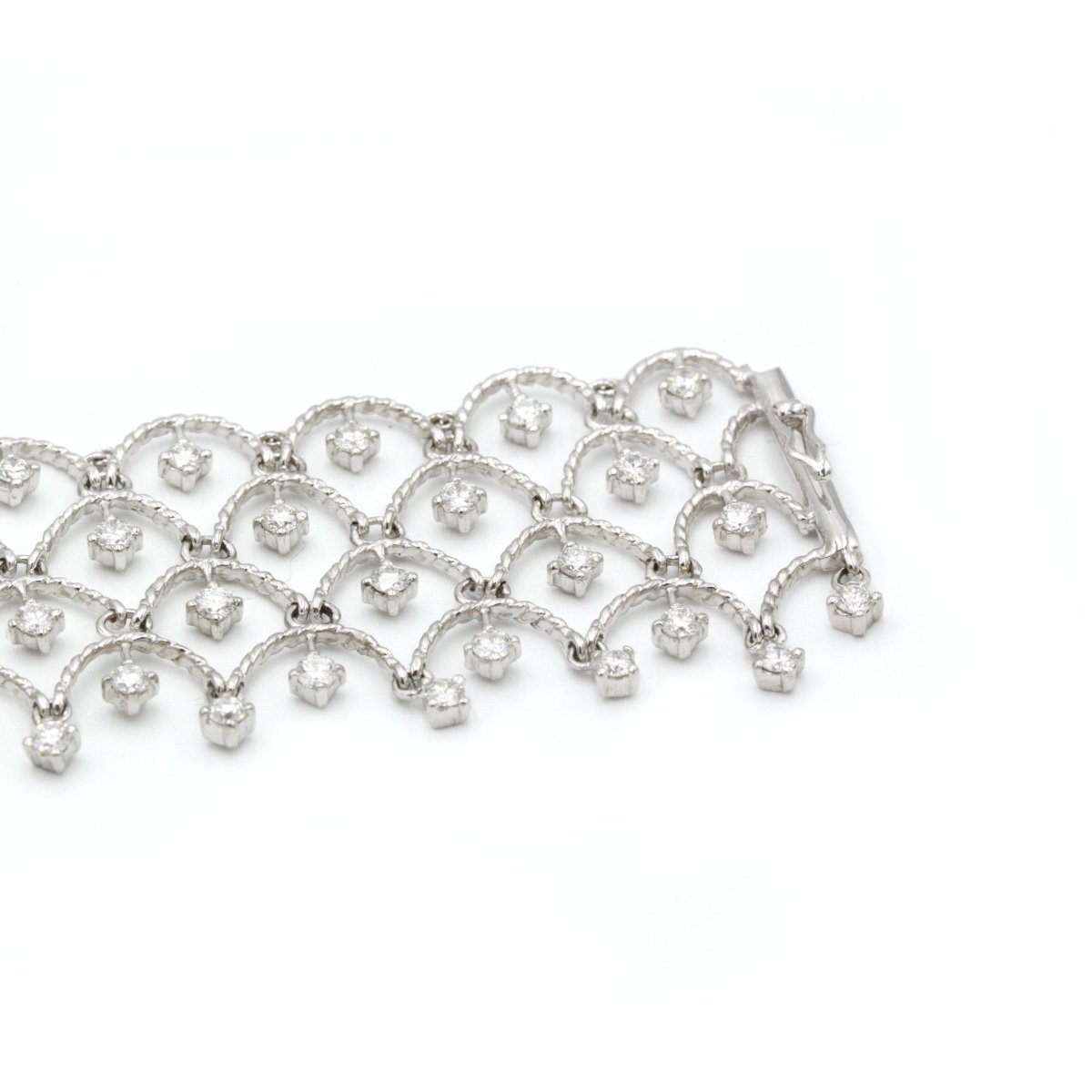 Bracelet dentelle en Or et Diamants - Castafiore