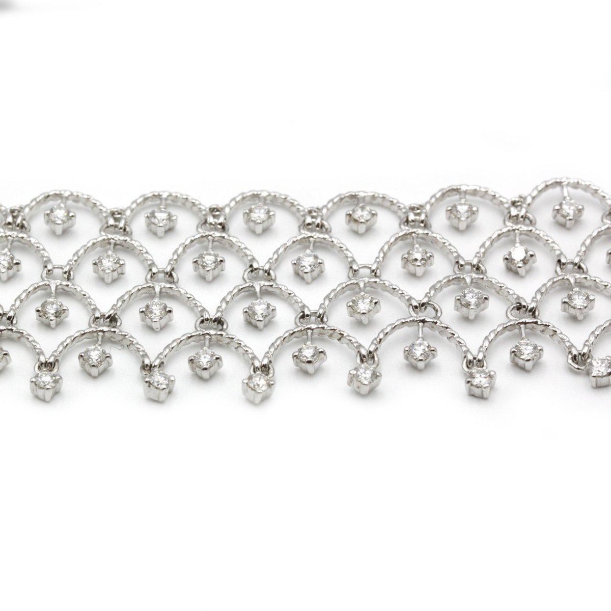 Bracelet dentelle en Or et Diamants - Castafiore