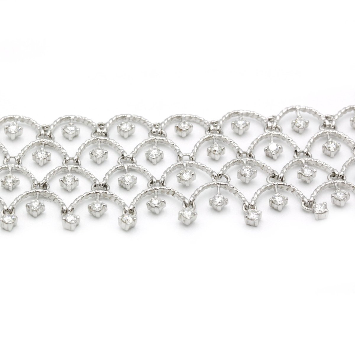 Bracelet dentelle en Or et Diamants - Castafiore