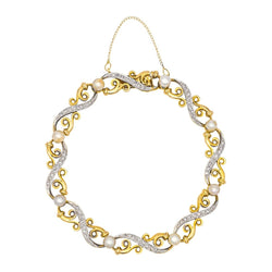 Bracelet DIAMANT en or jaune et blanc - Castafiore
