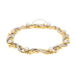 Bracelet DIAMANT en or jaune et blanc - Castafiore