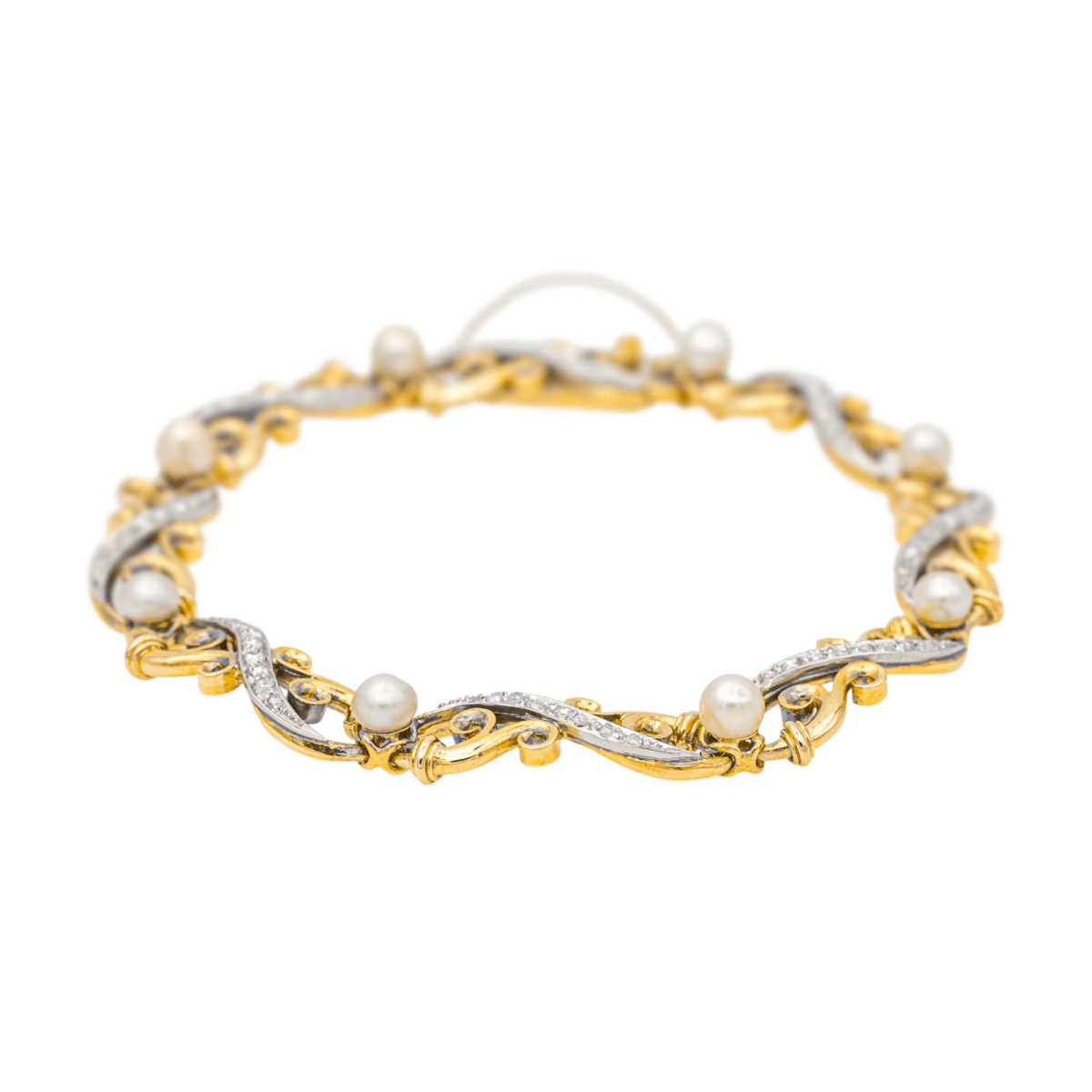 Bracelet DIAMANT en or jaune et blanc - Castafiore
