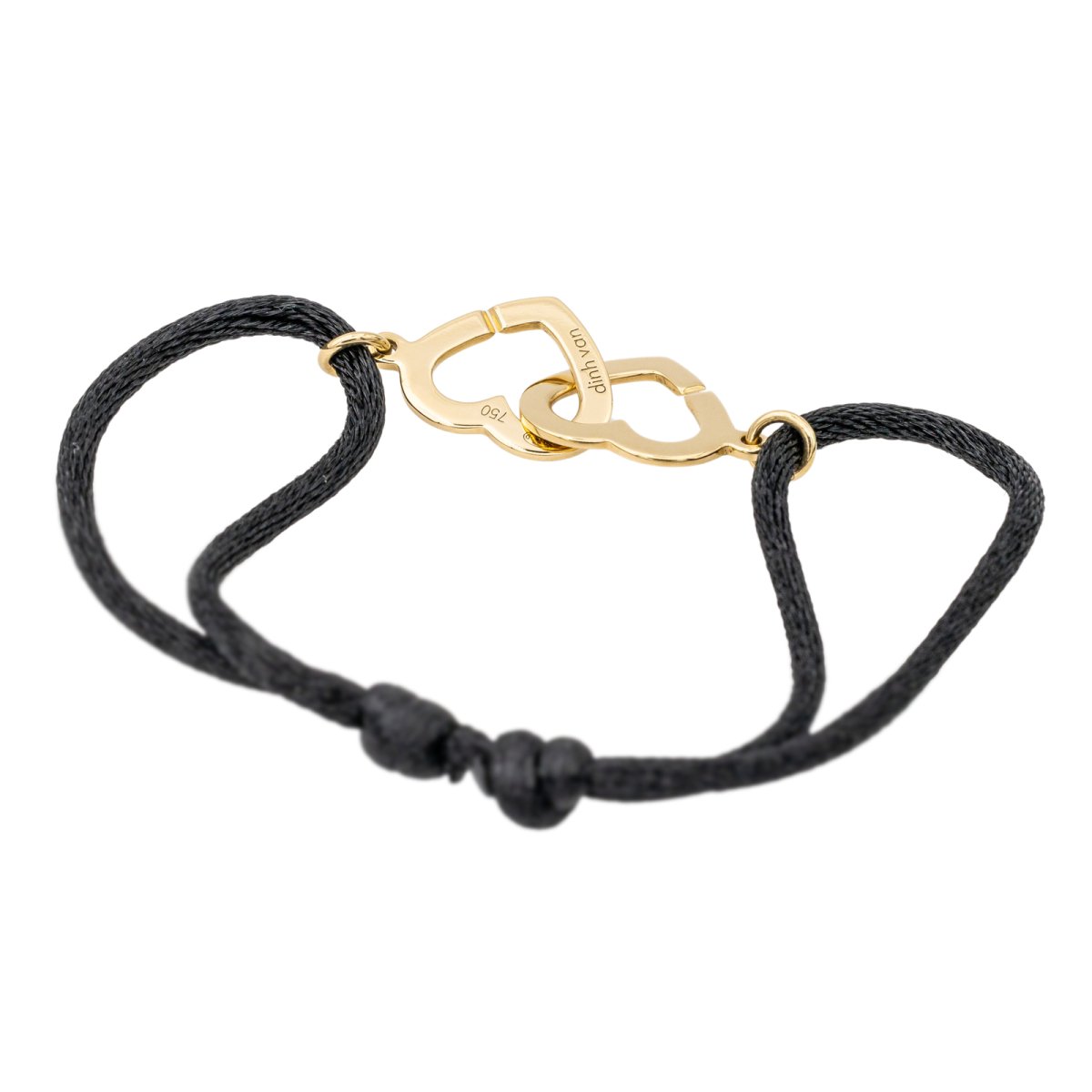 Bracelet DINH VAN "Double Coeur" en or jaune - Castafiore