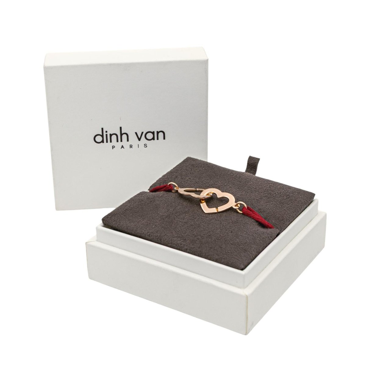 Bracelet DINH VAN "Double Coeur R13" en or rose - Castafiore