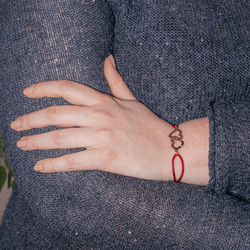 Bracelet DINH VAN "Double Coeur R13" en or rose - Castafiore