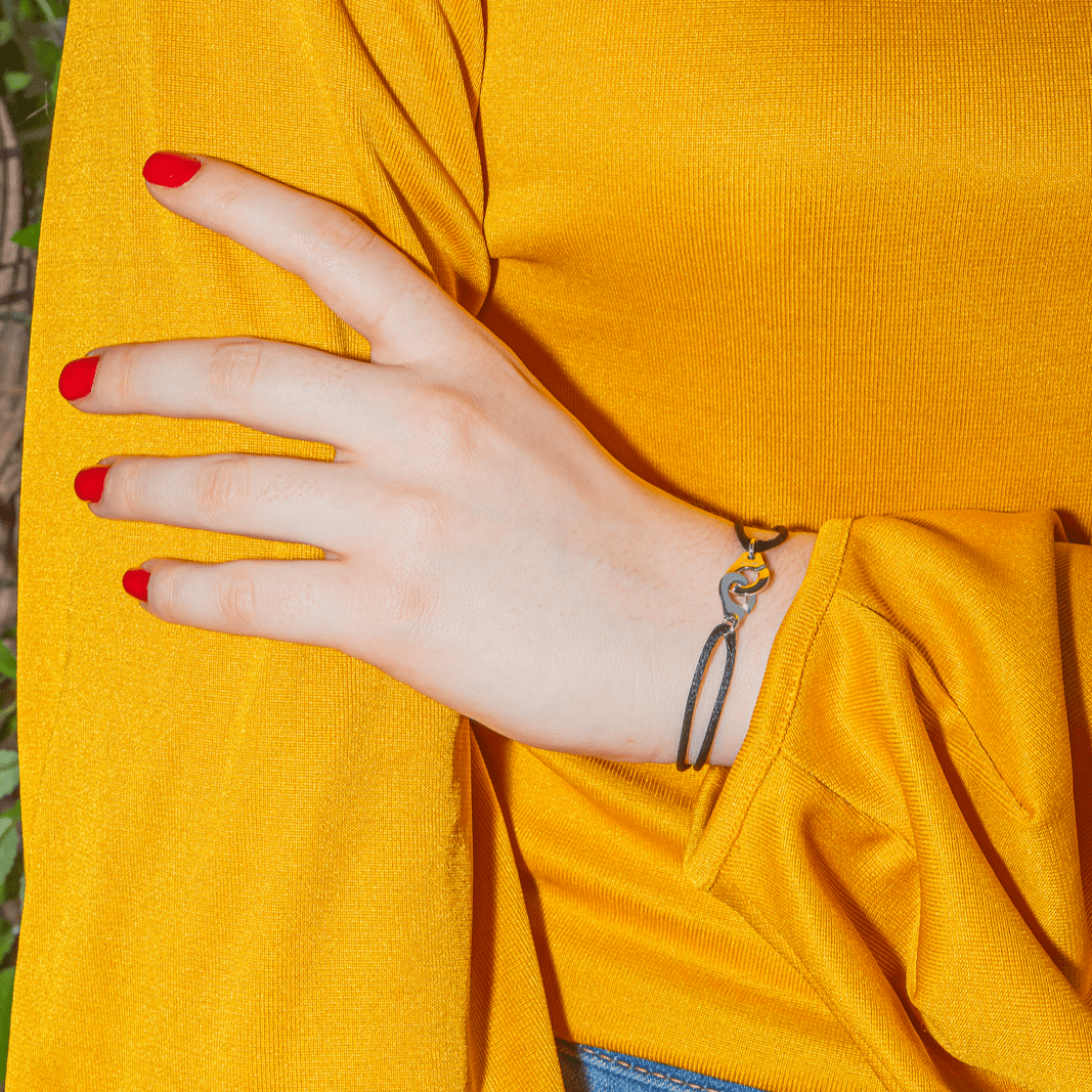 Bracelet DINH VAN "Menottes" en or blanc - Castafiore