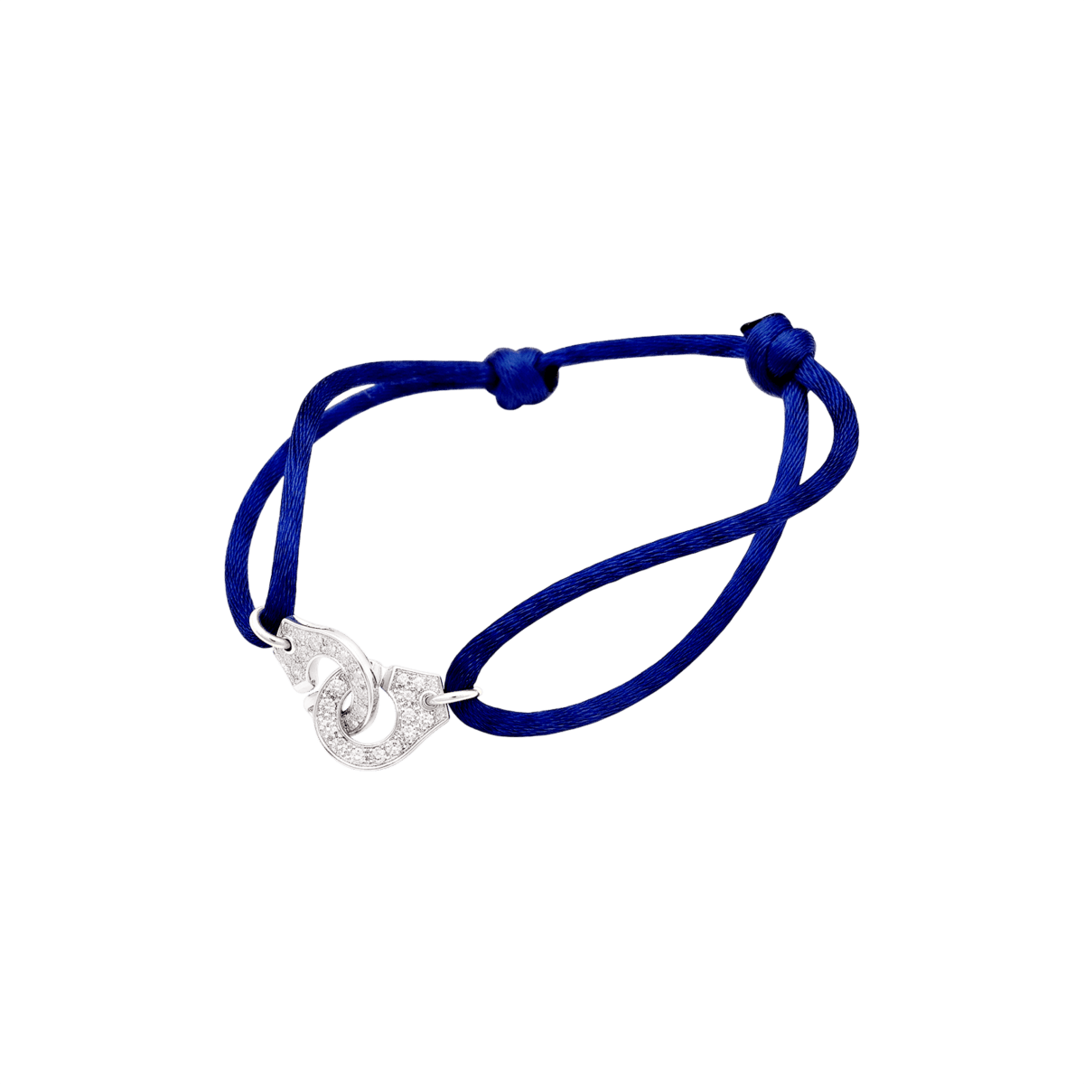 Bracelet DINH VAN "Menottes R10" en or blanc et diamants - Castafiore