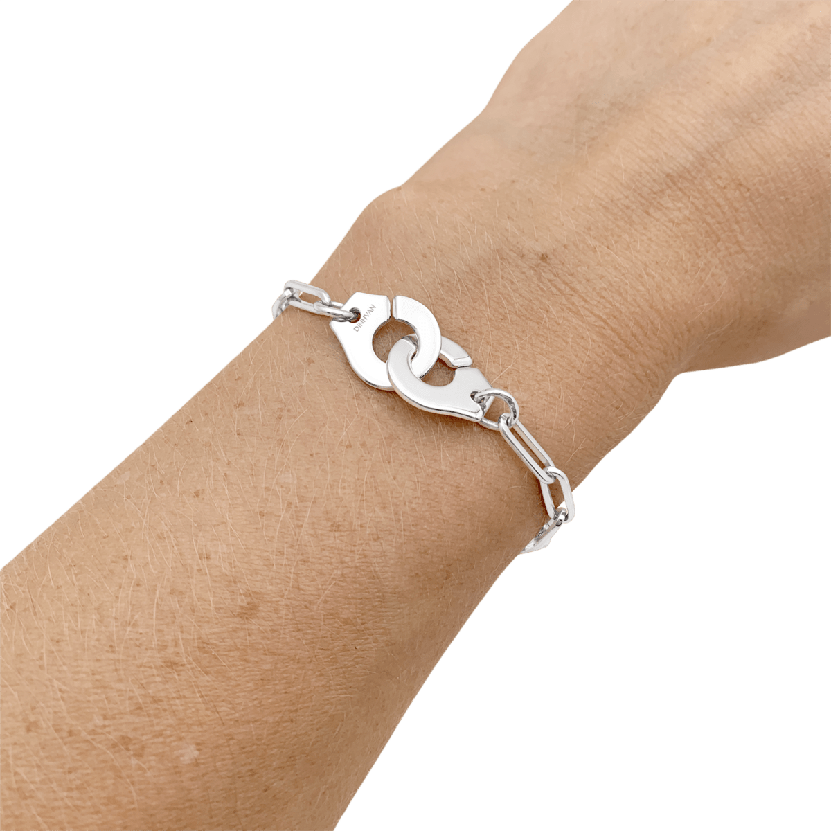 Bracelet DINH VAN "Menottes R12" en or blanc - Castafiore