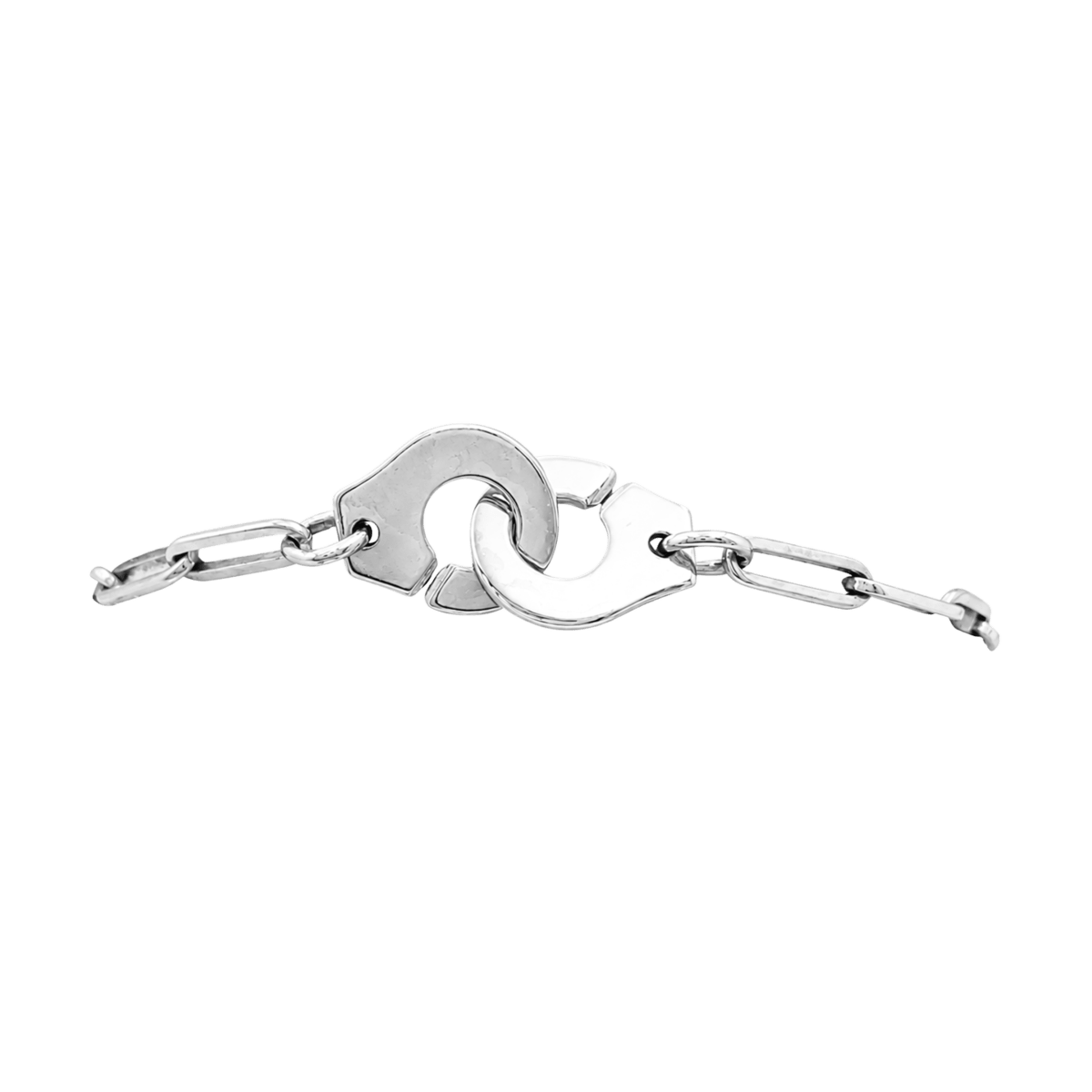 Bracelet DINH VAN "Menottes R12" en or blanc - Castafiore