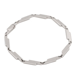 Bracelet DINH VAN "Seventies" en or blanc et diamant - Castafiore