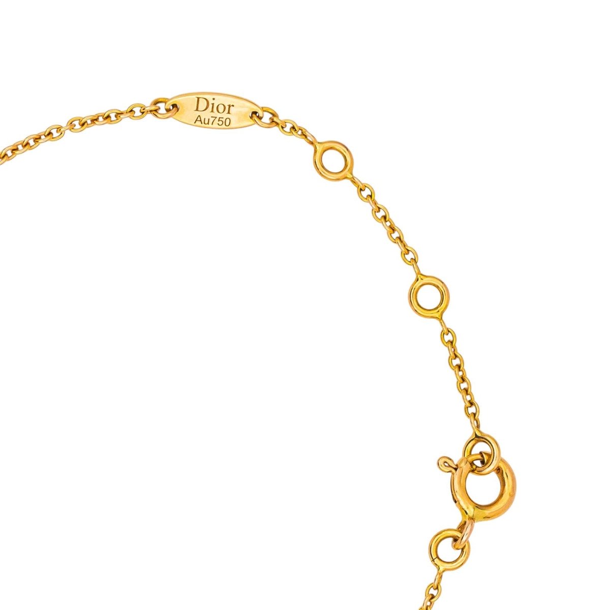 Bracelet DIOR "Rose des vents" en or jaune, nacre et rubis - Castafiore