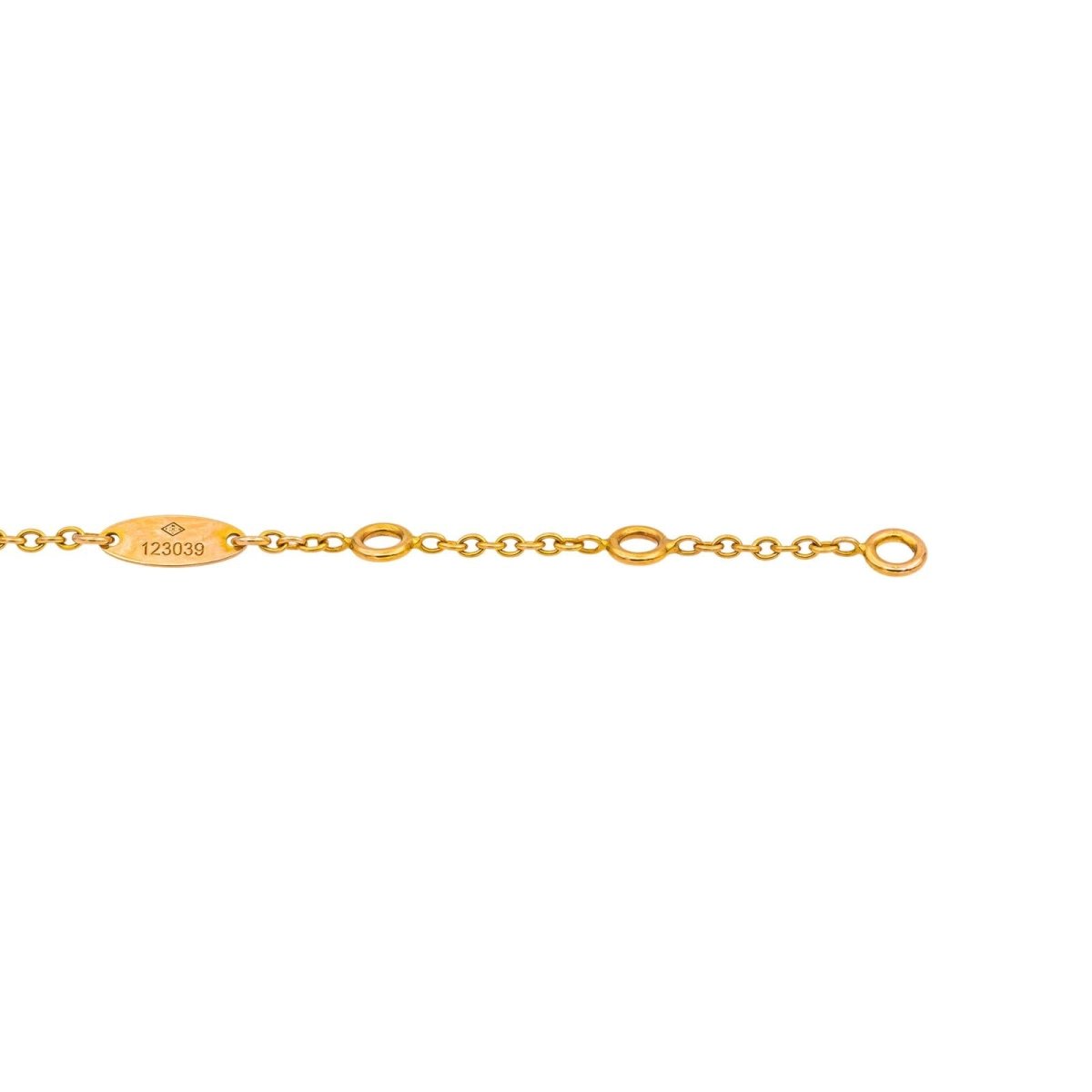 Bracelet DIOR "Rose des vents" en or rose, céramique et diamant - Castafiore