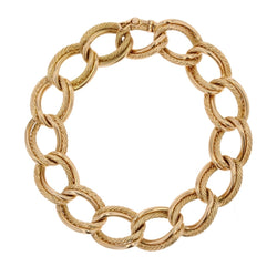 Bracelet double gourmette en OR jaune - Castafiore