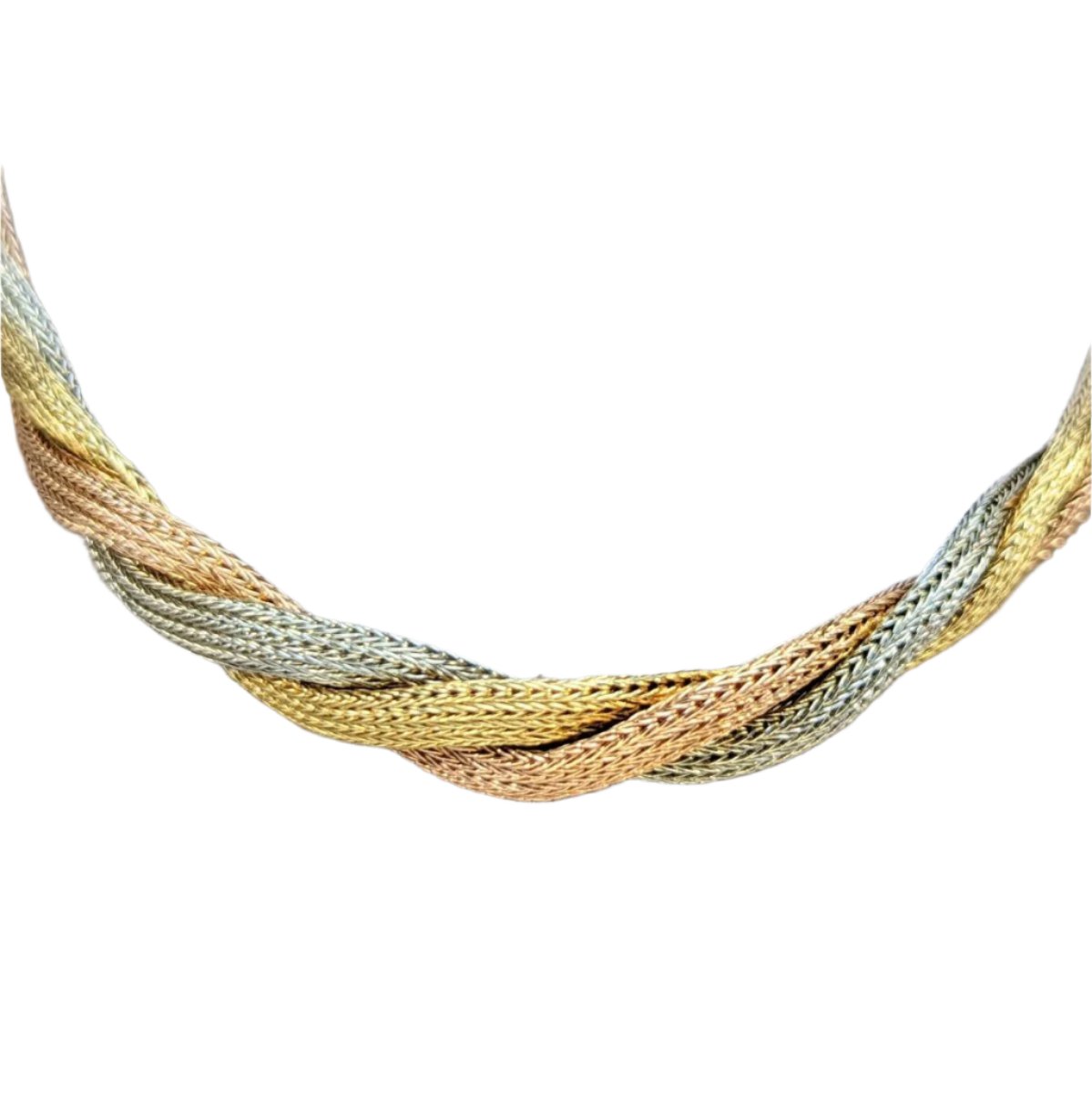 Bracelet en 3 ors tressé - Castafiore