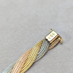Bracelet en 3 ors tressé - Castafiore