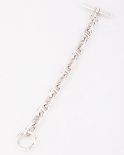 Bracelet en argent de la maison Hermés modèle chaine d'ancre - Castafiore