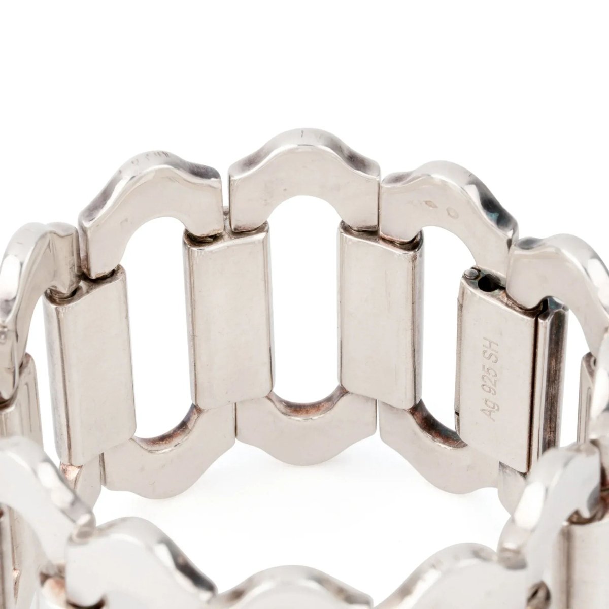 Bracelet en argent de la maison hermès modèle Ondine - Castafiore