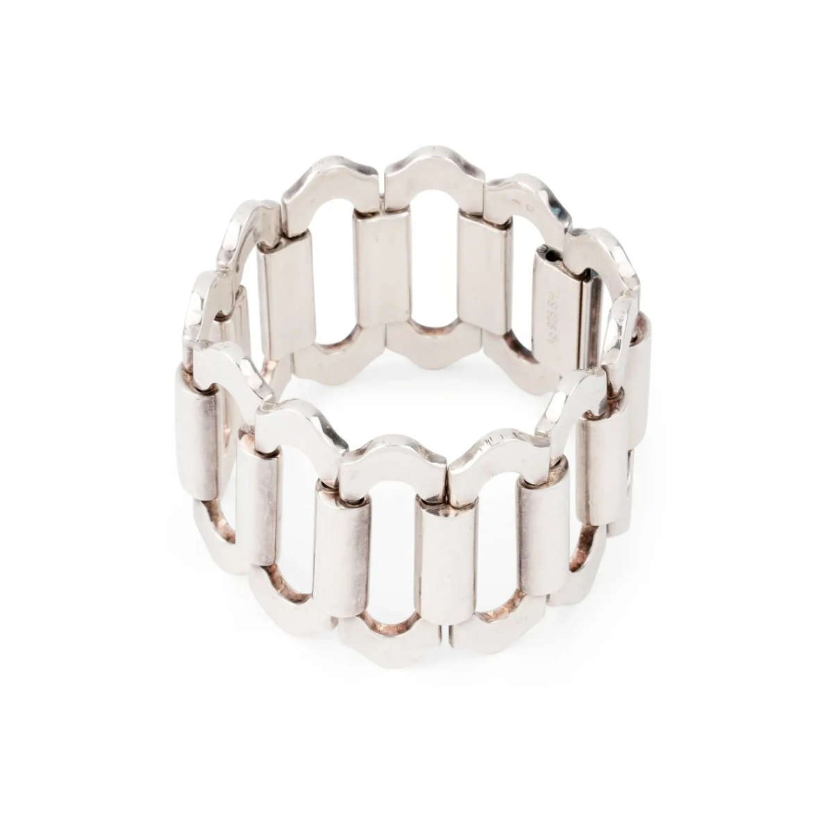 Bracelet en argent de la maison hermès modèle Ondine - Castafiore